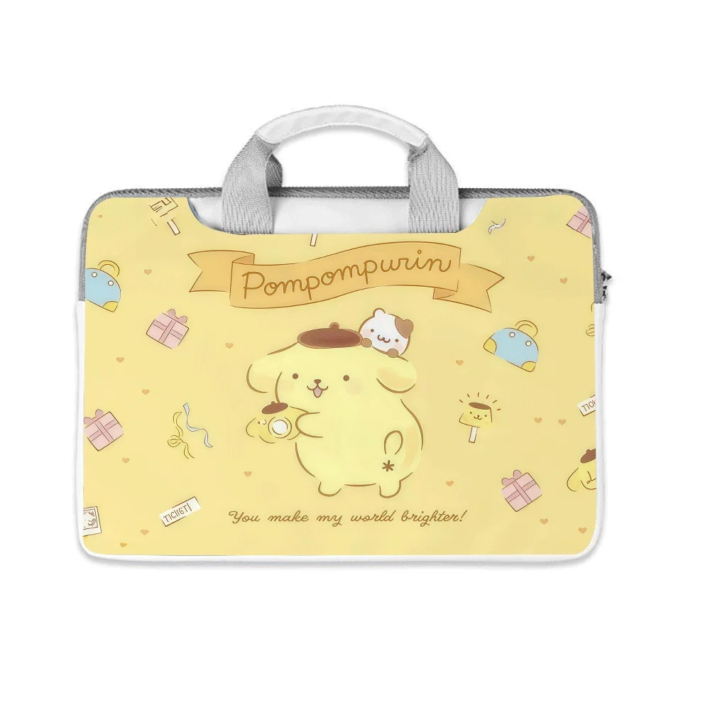 

Сумка для ноутбука с героями мультфильмов Hello Kitty, Pompom Purin, Kuromi, 12, 13, 14, 15, 16 дюймов, для ноутбуков Macbook, компьютеров, портфель, дорожная сумка