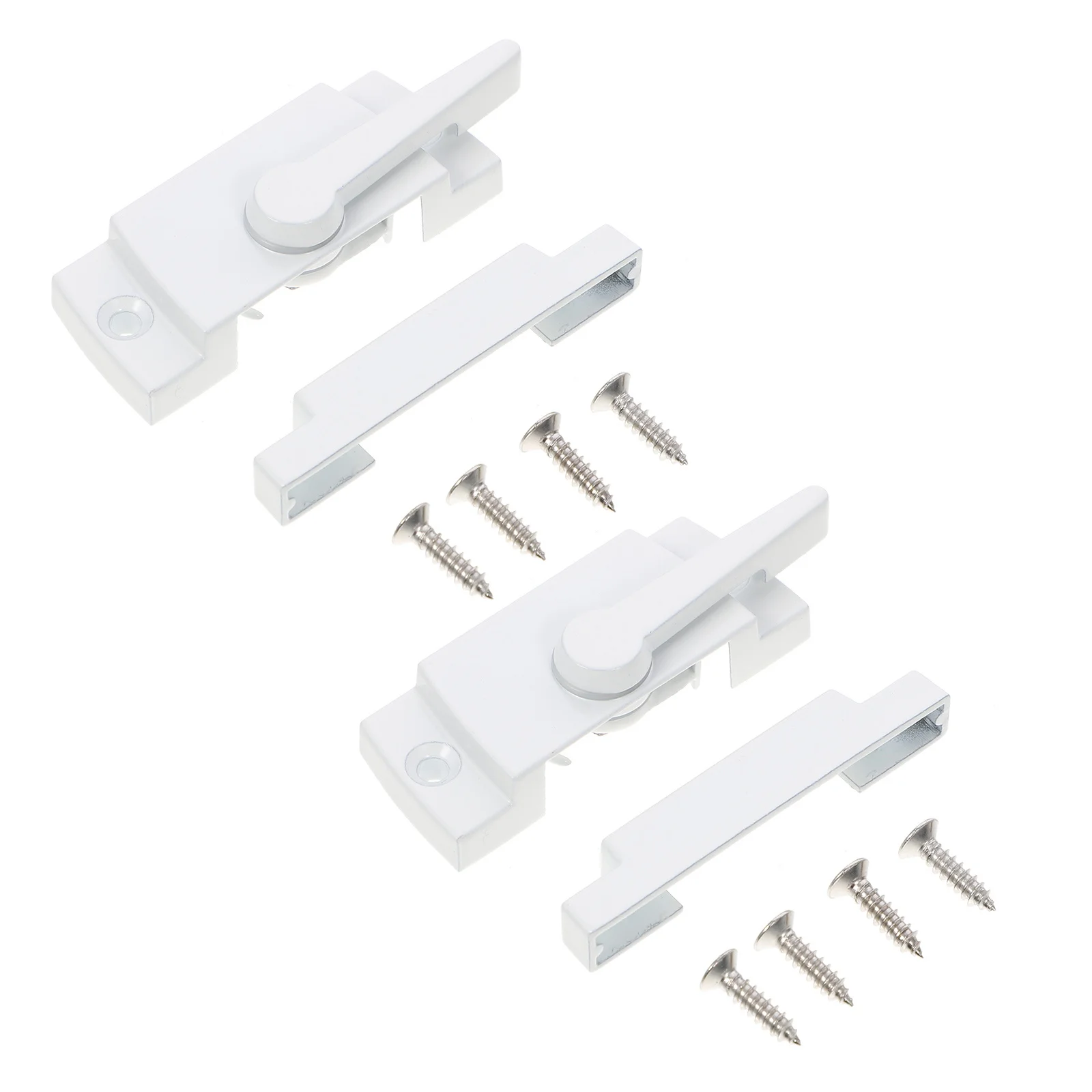 

2 set Moon Latch Hardware Zinc Alloy Sliding Window Lock Security Sash Fastener Childproof Anti-Theft Safety Catch