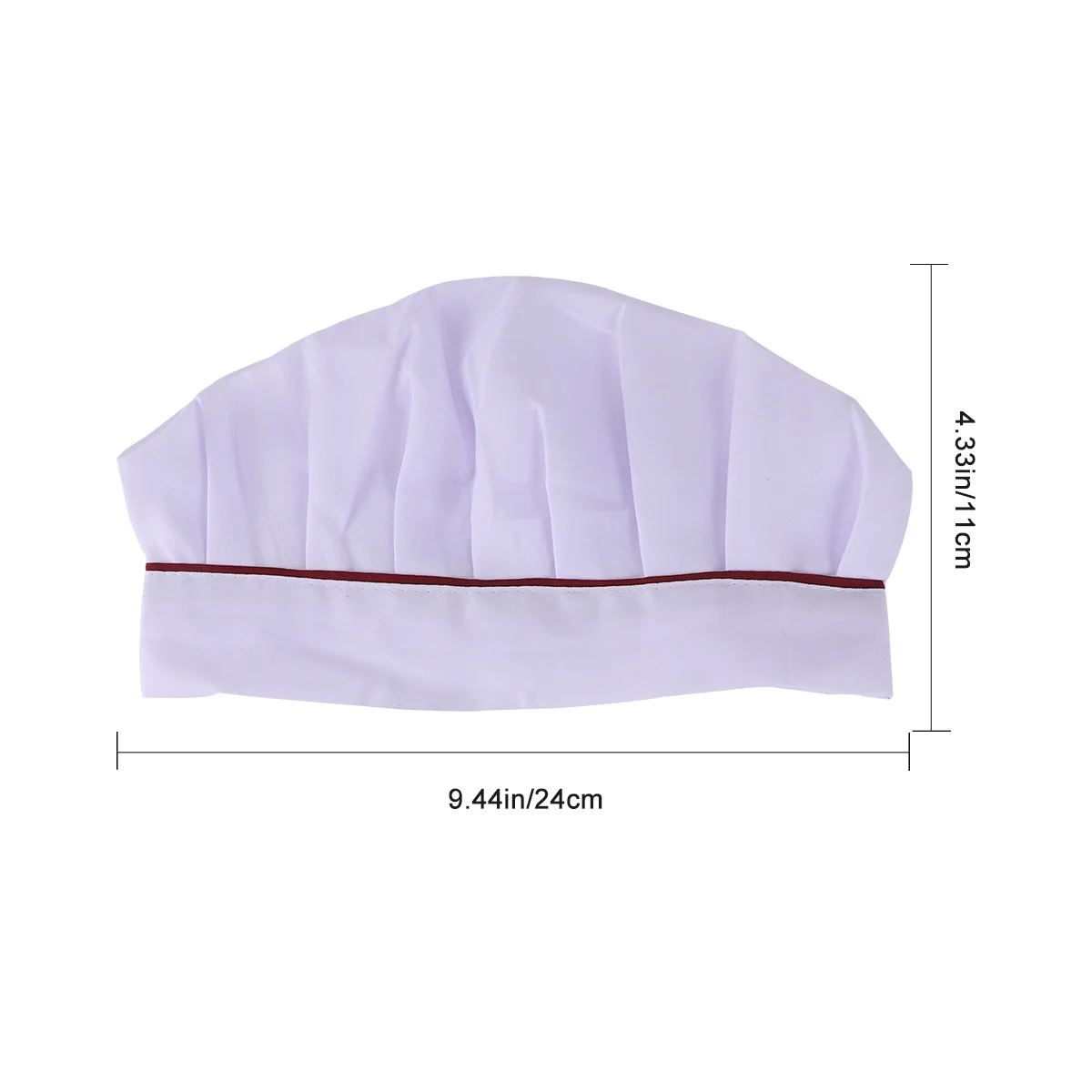 2Pcs Oil Resistant Mushroom Shape Working Hats Durable Cotton Polyester Chef Hat for Restaurant Kitchen Chef Hat