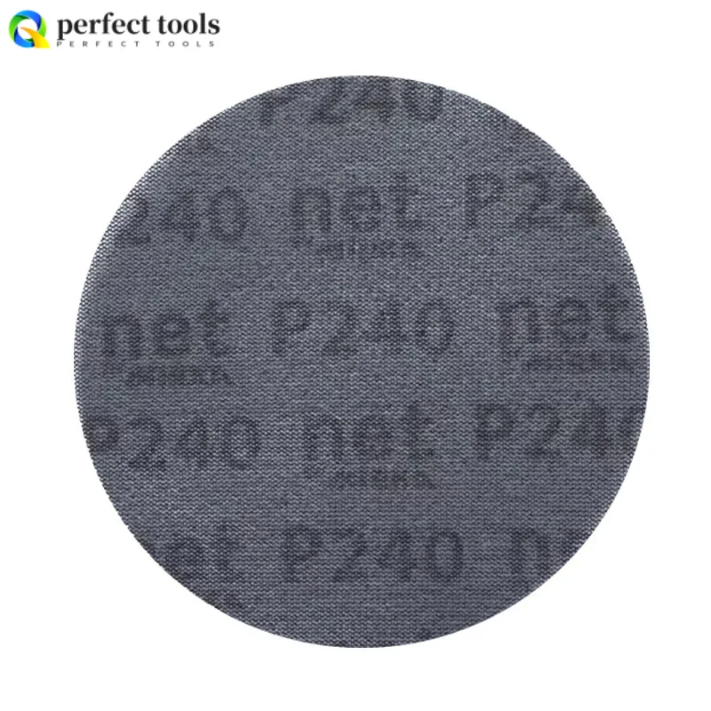 50PCS Mirka Mesh Abrasive Dust Free Sanding Discs 6inch 150mm Auto Repair Net Sandpaper Anti-blocking 80 to 400 Grit