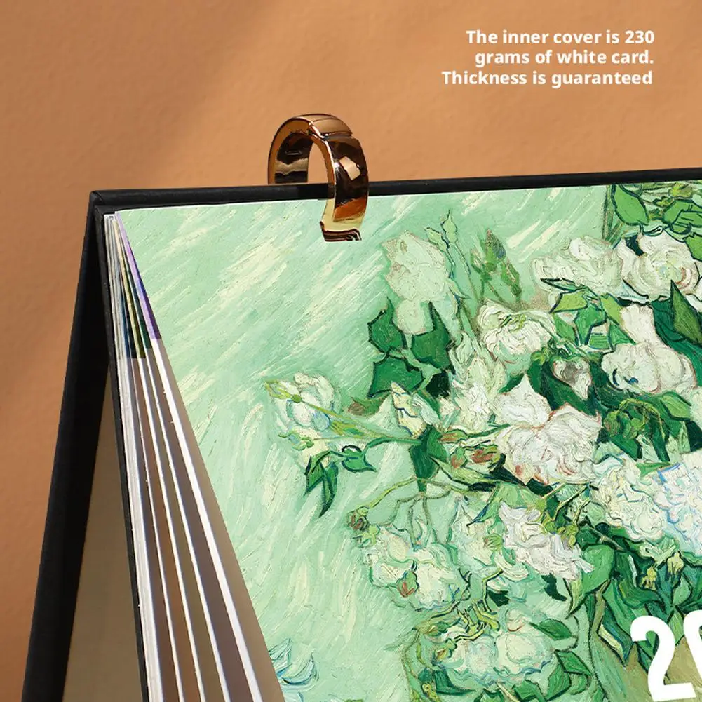 1Pc 2026 Bureaukalender Vintage Schilderij Kalender Met Memo Notities Maandelijkse Kalender Voor Home Office School Planning Organiseren