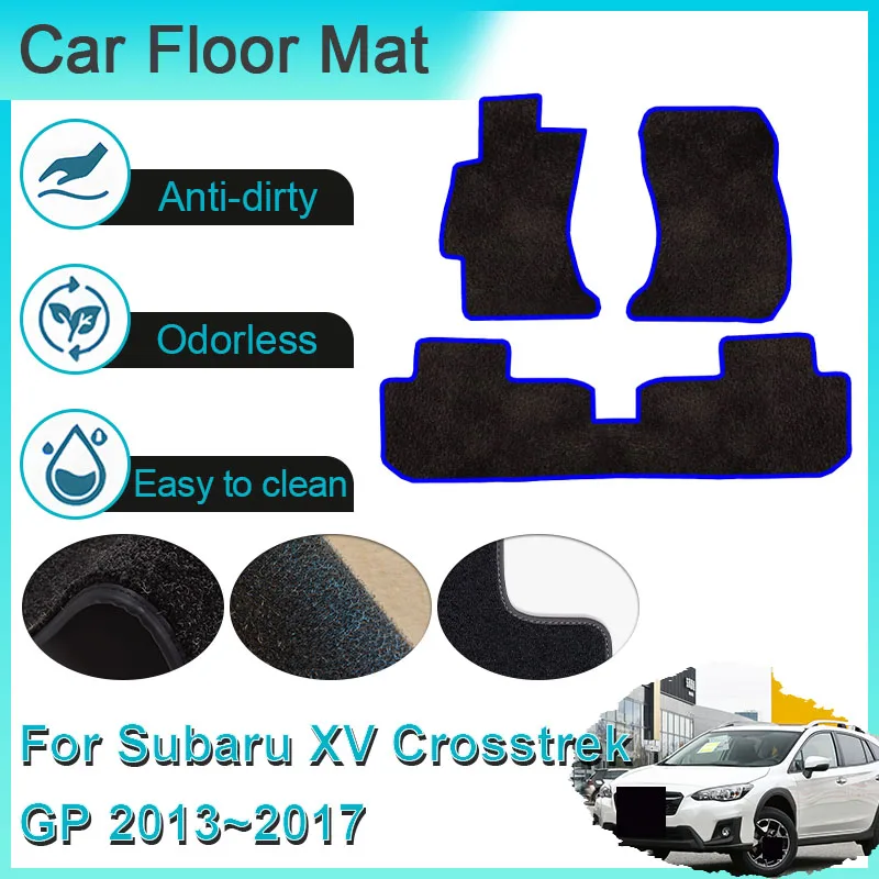 

Автомобильные коврики, панели для ног, ковры, чехол для ног, наклейка, авто аксессуары для интерьера для Subaru XV Crosstrek GP 2013 ~ 2017 2014