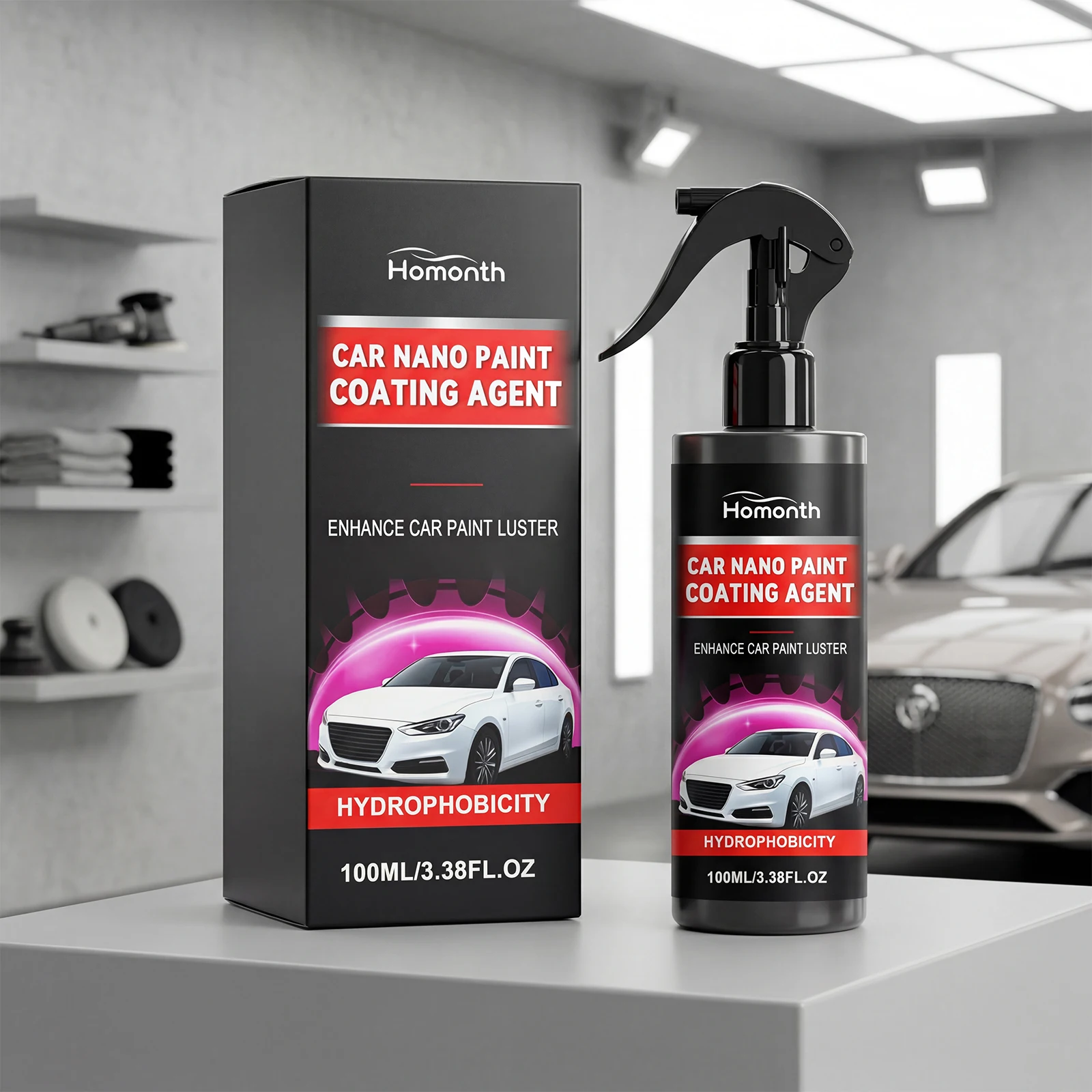 Car paint nano-coating agent, daily convenient polishing, brightening protection, car paint surface maintenance agent