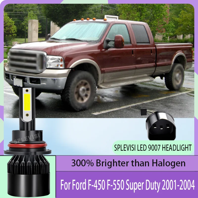 

Quick-Start 9007 HB5 Led Headlight Bulbs Upgrade Xenon White 60W 6000LM 12V For Ford F-450 F-550 Super Duty 2001 2002 2003 2004