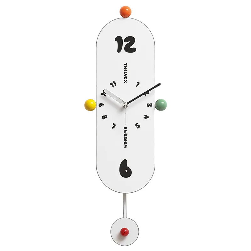 Cream style minimalist wall clock for living room - 2026 new model. Clock for wall decoration, suitable for home use. Clockwork