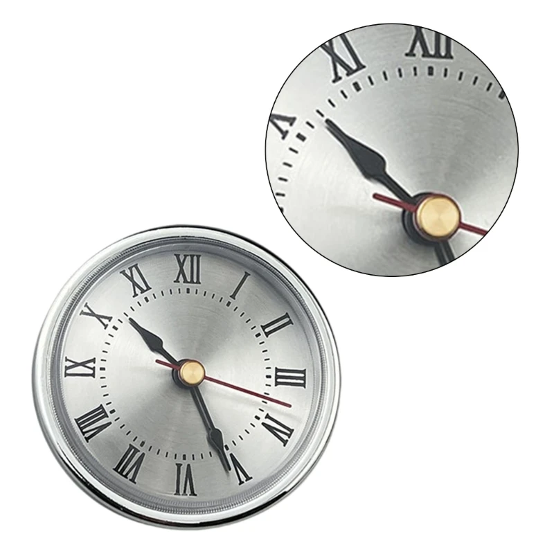 Multifunctional Round Clock Head 65mm Clock Insert Great for Clock Enthusiasts Collector Classical Timepiece Decors