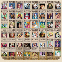 10/30/63PCS Anime One Piece Wanted Posters Stickers DIY Fridge Guitar Laptop Motorcycle Travel Waterproof Graffiti Cool Sticker