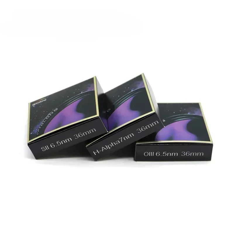 

OPTOLONG Filter H-Alpha 7nm SII-CCD 6.5nm OIII-CCD 6.5nm Narrow Band Telesope Filter Kit for Deep Sky 36mm Unmounted SHO