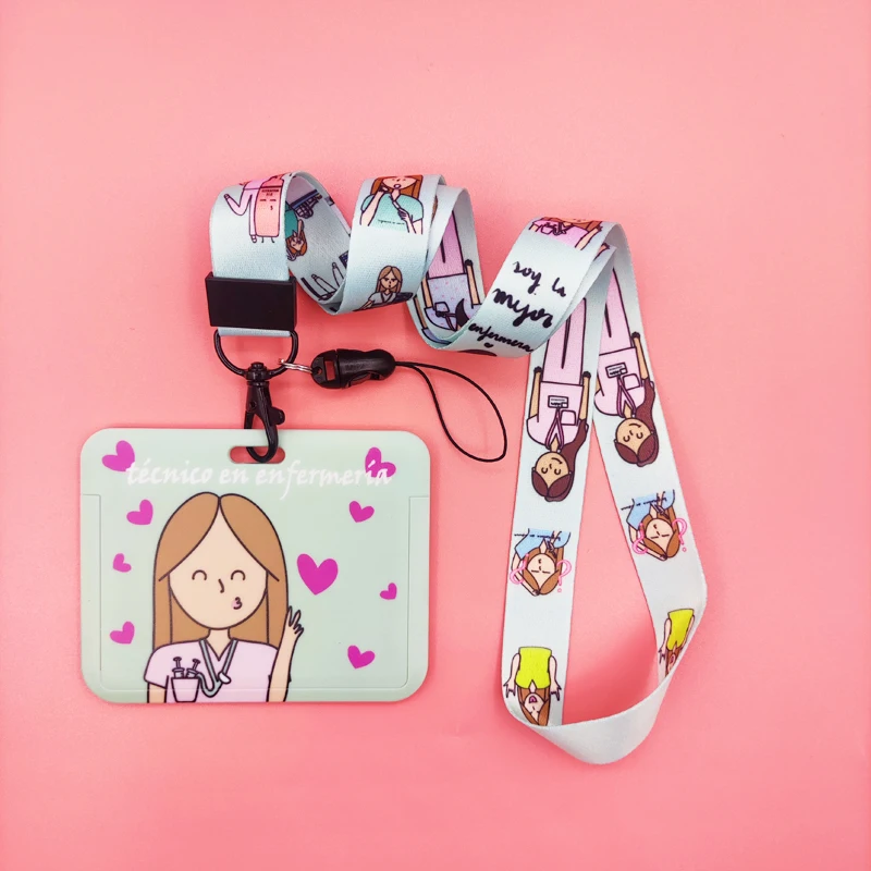 TENS TCAE Ausweishalter mit Umhängeband für Ärzte und Krankenschwestern, Kreditkartenetui, Halsband, Kartenhalter, Handyband, Ausweiszubehör, Geschenk – Detail 12