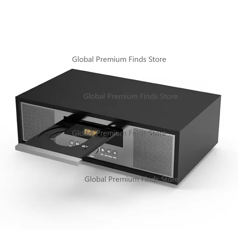 OEM ODM Port-able FM Stereo Digital Alarm Clock Tuning Porta-ble Radio HeadPhone AUX Protective Bumper CD Player