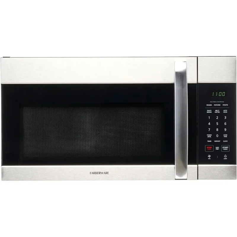 

Over-the-Range Microwave Oven, 1.7 Cu. Ft. - 1000W - Auto Reheat, LED Display - Space Efficient & Powerful