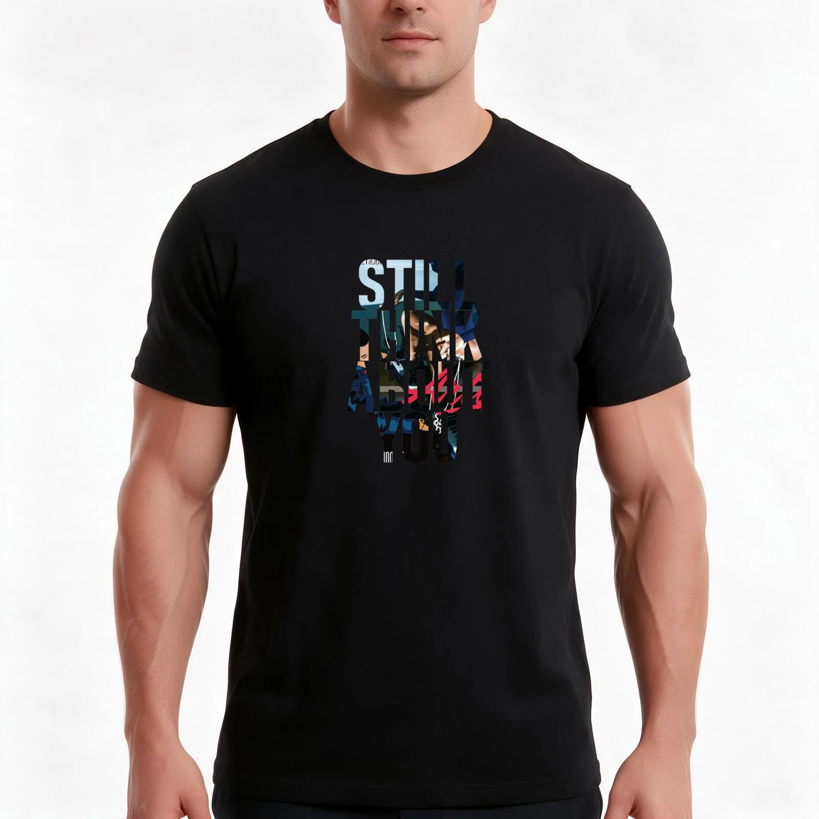Still Think About You T-Shirt, Summer Casual Cotton Tee, Oversized Streetwear Tops, Vintage Graphic Print, Unisex Men Women