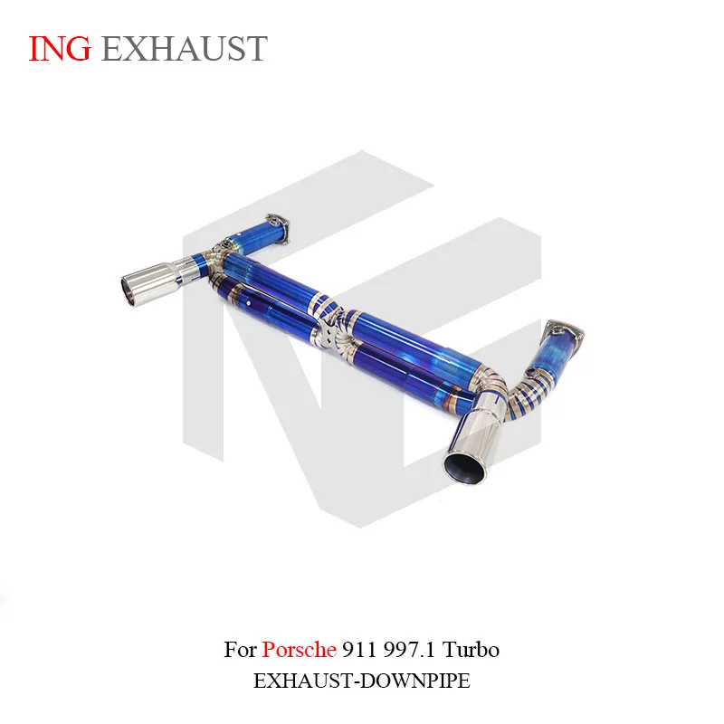 

ING Titanium Exhaust System Performance Catback for Porsche 911 997.1 Turbo Without Valve