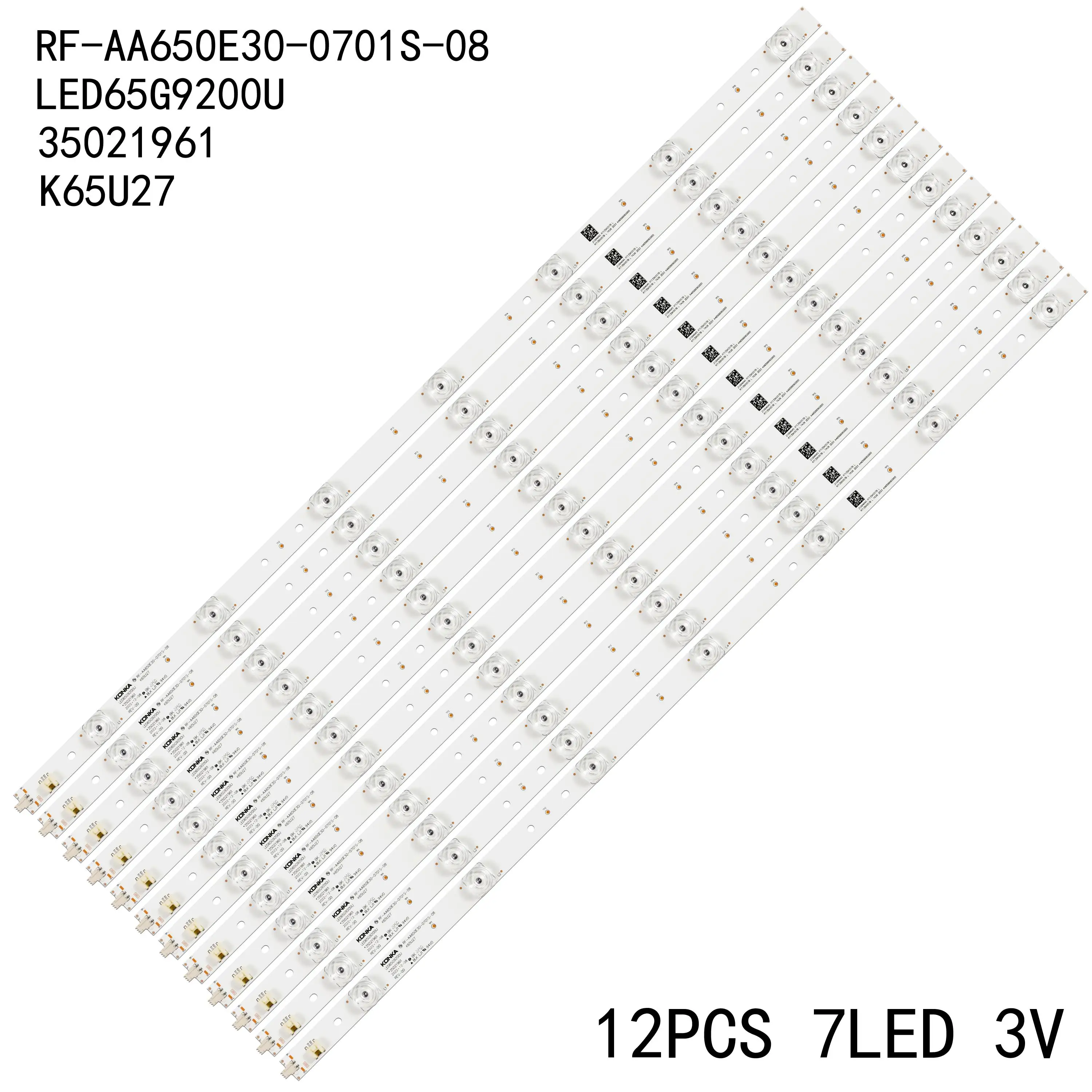 

12Pcs/Set LED Backlight Strip For led65r6000u led65r710 led65g9200u 35021883 RF-AA650E30-0701S-06 LCD U65MAX