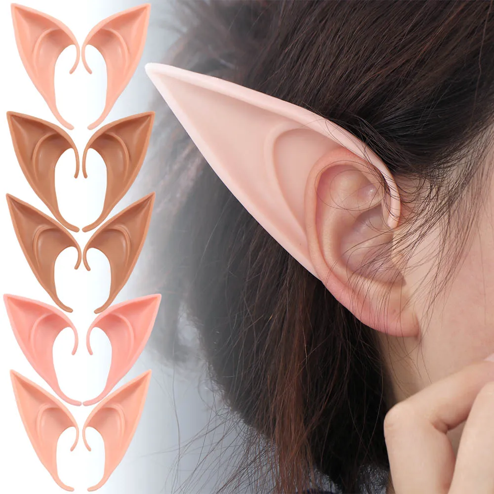 

Party Decoration Latex Ears Fairy Cosplay Costume Accessories Angel Elven Elf Ears Photo Props Adult Kids Toys Halloween Supply