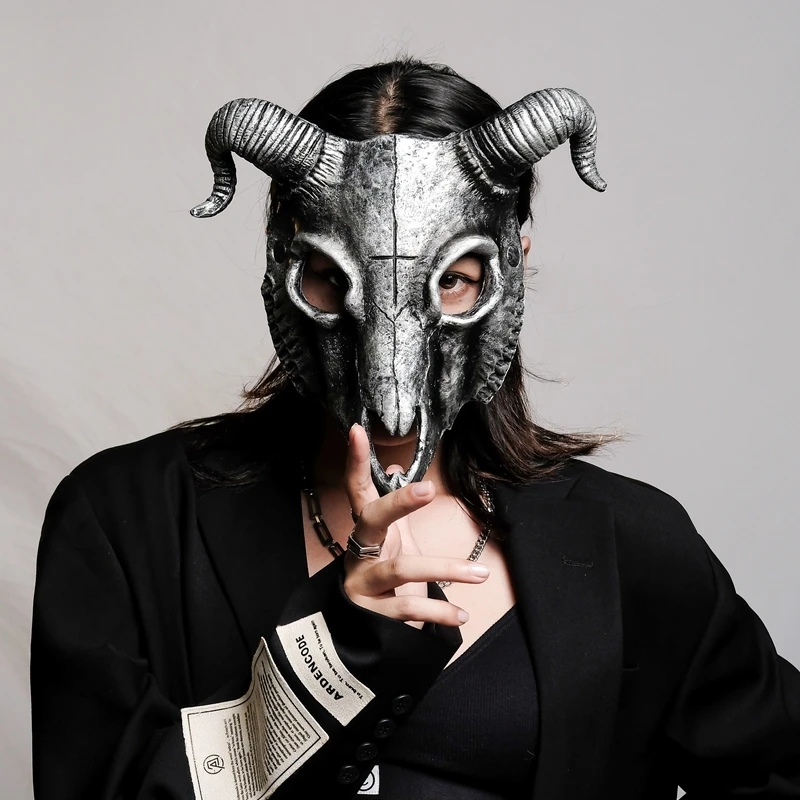 

Gothic Animal Skull Masks Punk Soft Half-Face Cosplay Ghost Face Dress Up Costume Mask for Masquerade Party Props Carnaval Mask