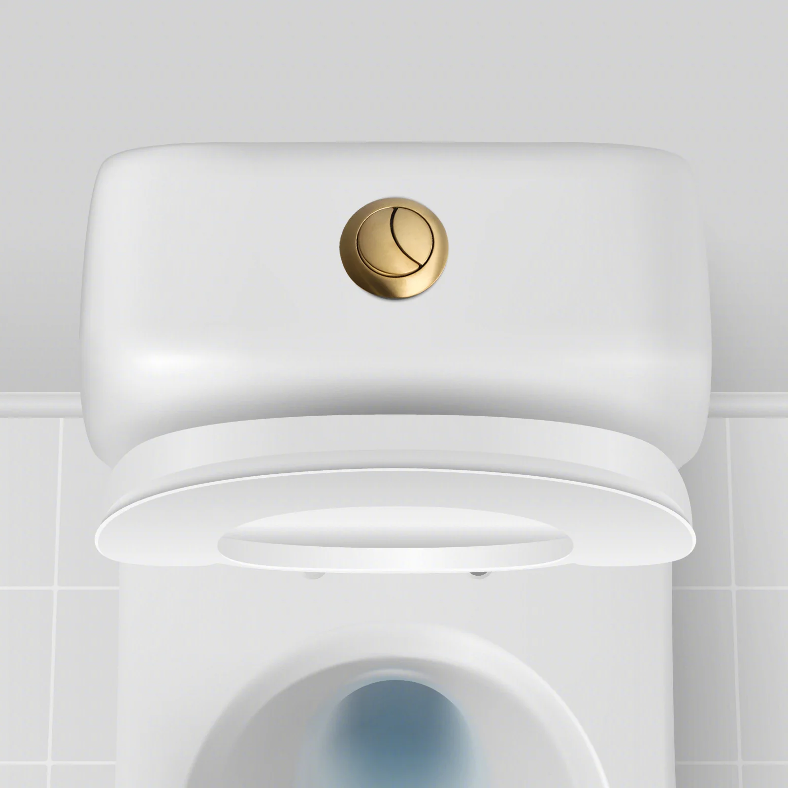 1pcs 38mm Brushed Brass Gold Toilet Flush Cistern Button Close Coupled Toilet Push Button Flush Valve Dual Flush Button Bathroom