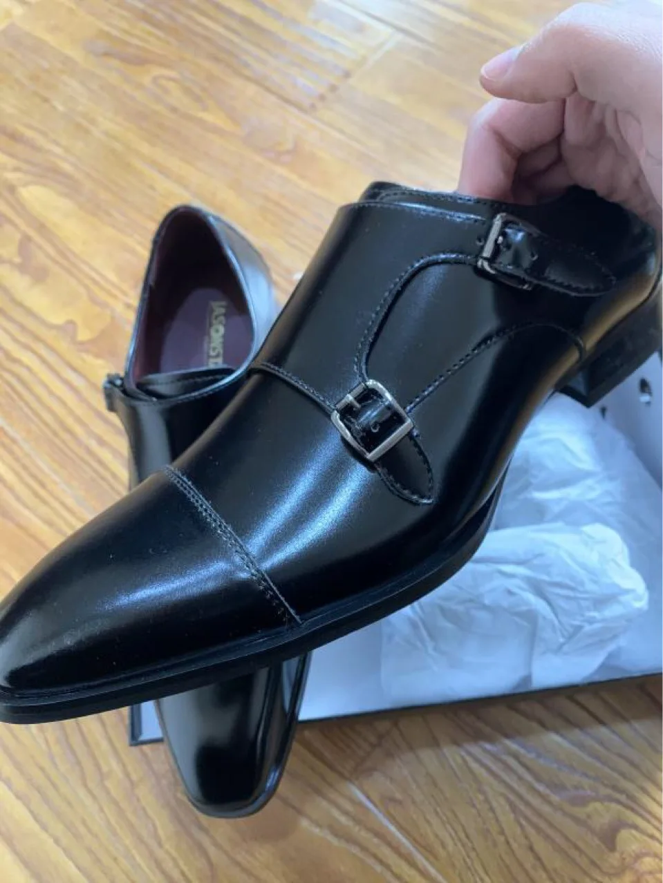 

Весенние лоферы с пряжкой и ремешком, однотонная мужская обувь с круглой головкой, уличная обувь без шнуровки на плоской подошве, модная офисная мужская обувь на низком каблуке