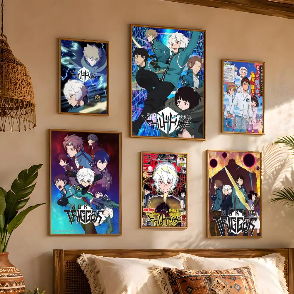 Anime Hot W-World T-Trigger Sticky Wall Poster Minimalist Room Prop Holiday Gift Idea Poster