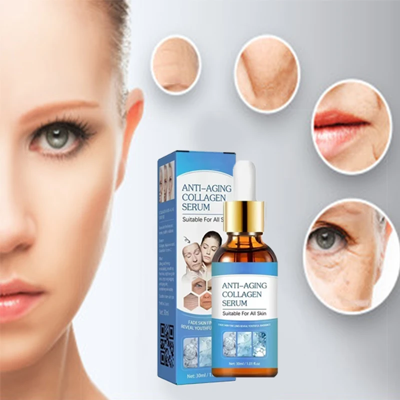 

Neck Wrinkle Remover Fade Face Lines Anti Wrinkles for Women Lifting Firming Facial Skin Care Anti-aging Serum Collagen Boost