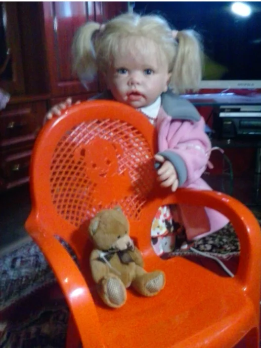 

Кукла-реборн St.Store 30 дюймов, девочка Типпи, реалистичная, с множеством деталей, с имитацией вен, ручная работа, художественная кукла