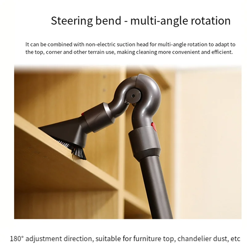 Para Dyson V7 V8 V10 V11 V15 aspiradora codo de dirección adaptador alto y adaptador inferior herramienta de liberación rápida-Y48A