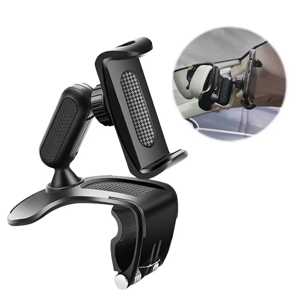 

360 ° Вращающийся автомобильный держатель для телефона на присоске, автомобильная приборная панель, зажим для подставки для телефона, кронштейн для GPS-навигации, автомобильные аксессуары для интерьера