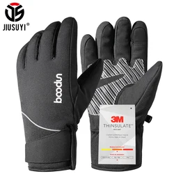 Guantes de esquí para hombre y mujer, manoplas térmicas cálidas de invierno para Snowboard, bicicleta, motocicleta, esquí, bicicleta de carretera, guantes de nieve impermeables