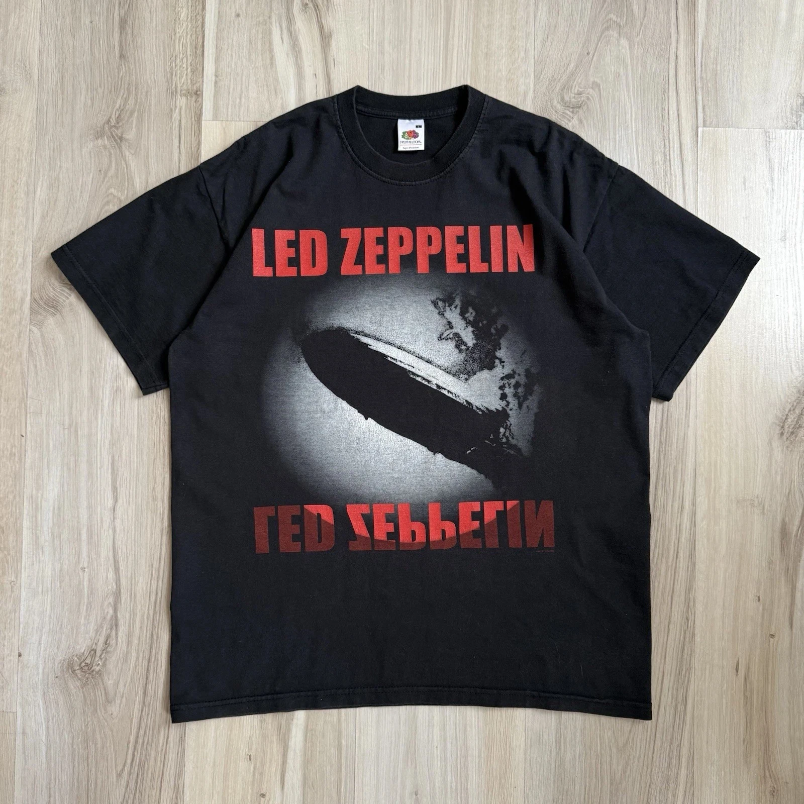 Camiseta vintage Led Zeppelin 2001 Classic Rock Band Tour Blimp 00s Y2K T Shirt Tee L
