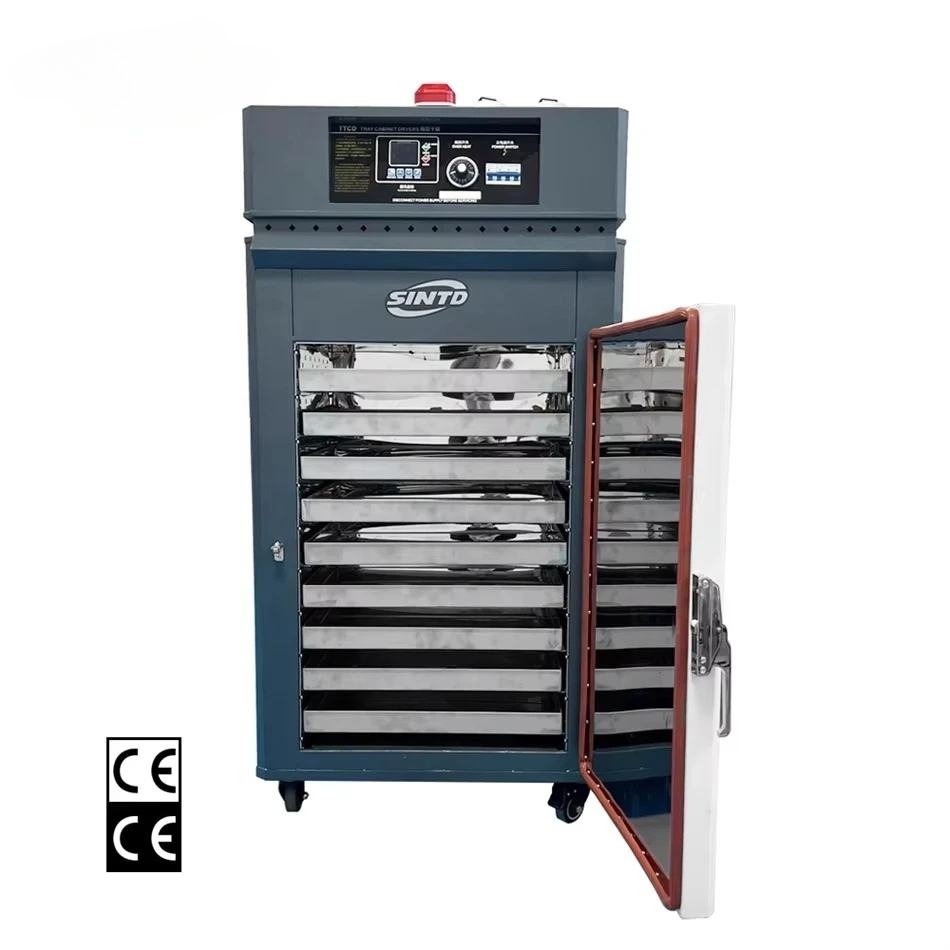 CD-9 easy to operate tray cabinet dryer with PID controller overheating protection plastic dryer