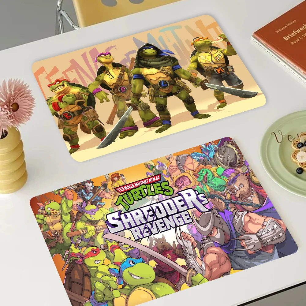 Teenage Mutant Ninja Turtle Coffee Cup Ironing Mat Modern Art Texture Drying Mat Kitchen Counter Coffee Bar Drain Mat