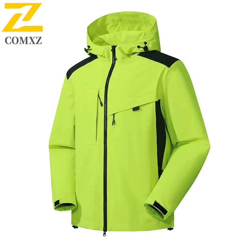 COMXZ 2025 Unisex Waterproof Windproof Jacket Outdoor Mountaineering Breathable Coat