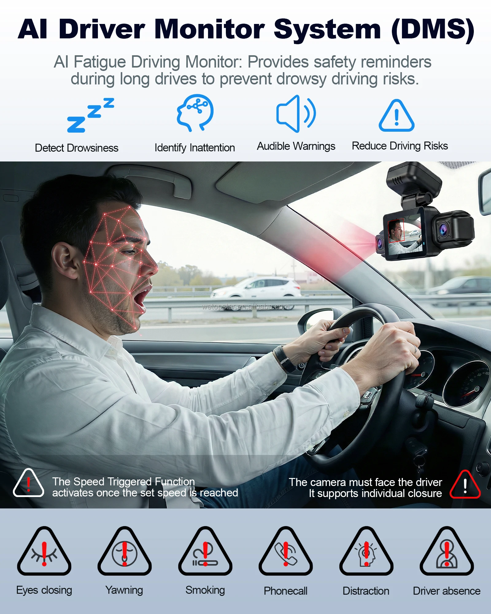 STARVIS 2 Araç Kamerası 3 İnç  - Dash Cam 3 Channel 1080P incelemesi ve fiyatı