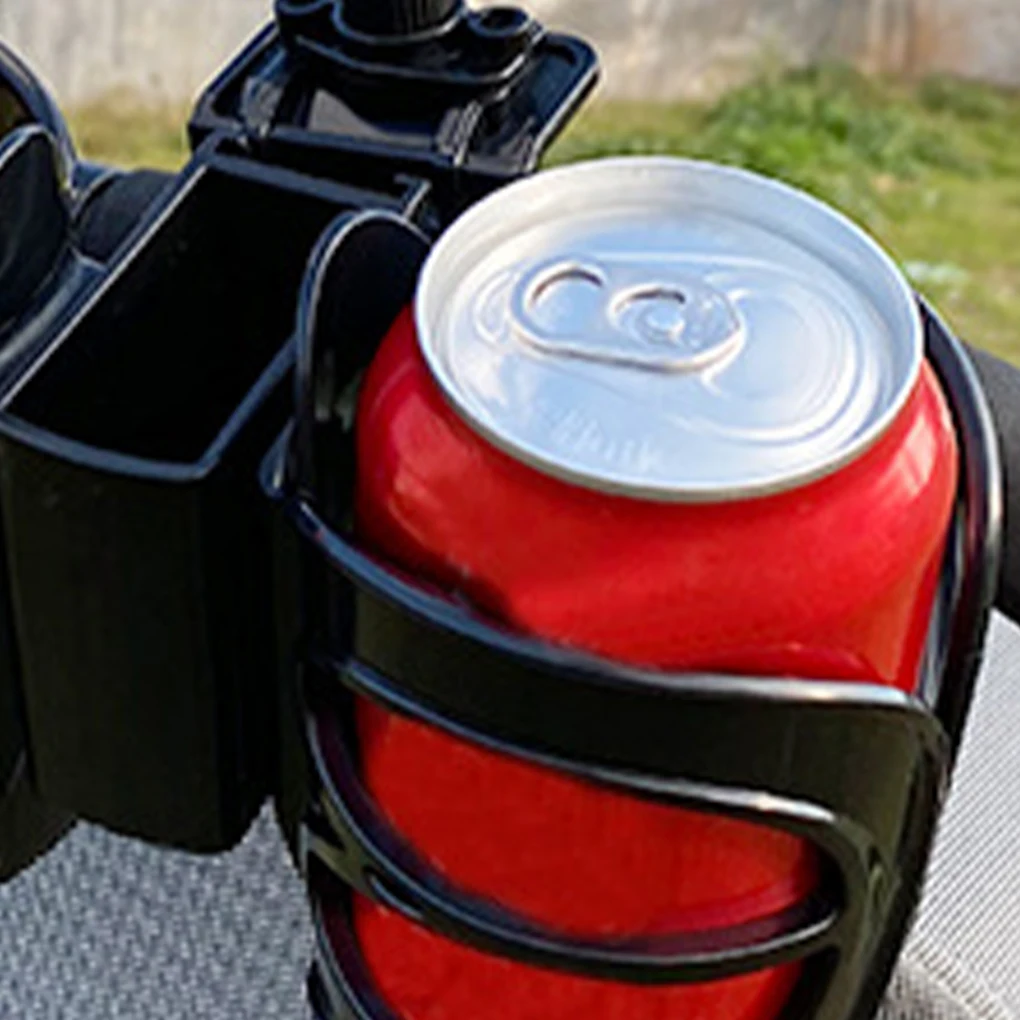 Pram Cup Holder With Adjustable Sturdy Durable ABS Convenient Storage Pushchair Stroller Cup Holder black