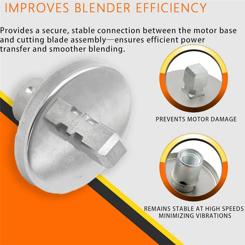 【Neu eingetroffen】 Passend für Waring Commercial Blender CB15 CB15T Mixerantriebskupplung 502696, Schneidmesser-Ersatzteil-Baugruppe