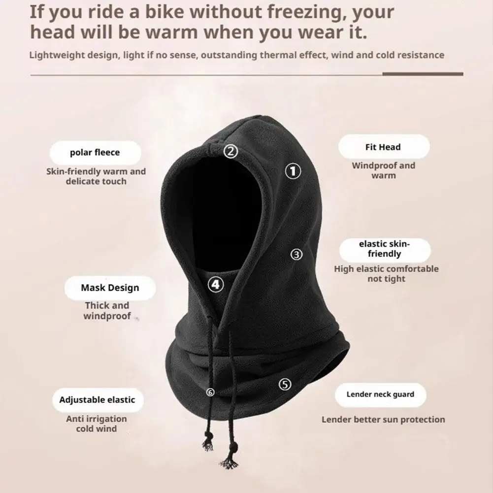 موضة القطبية الصوف النساء الرجال بالاكلافا الشتاء قبعة بيني دفئا يندبروف كامل الوجه قناع للتزلج قبعات الرجال الأوشحة الأوشحة