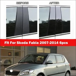 Car Pillar Posts Door Window Trim Cover Decorative Stickers Accessories For Skoda Fabia Octavia A7 5E MK3 Superb B8 (3V) Yeti