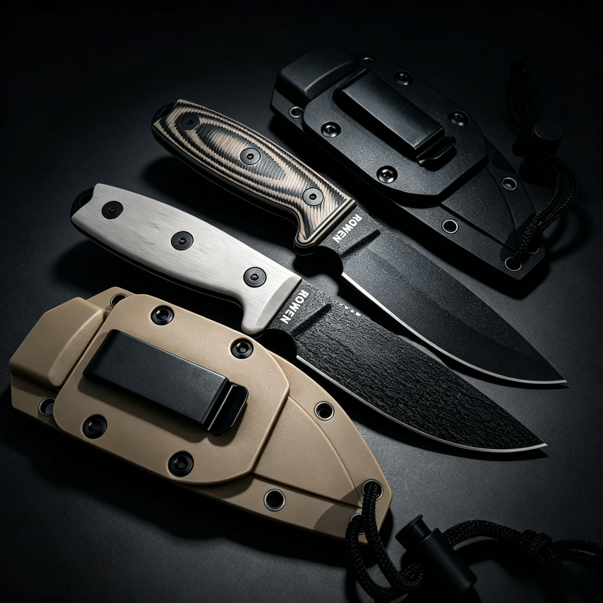 Reliable Outdoor Survival Fixed Blade Knife, Corrosion Resistant D2 Blade and Shockproof G10 Handle for Long Term Daily Carry