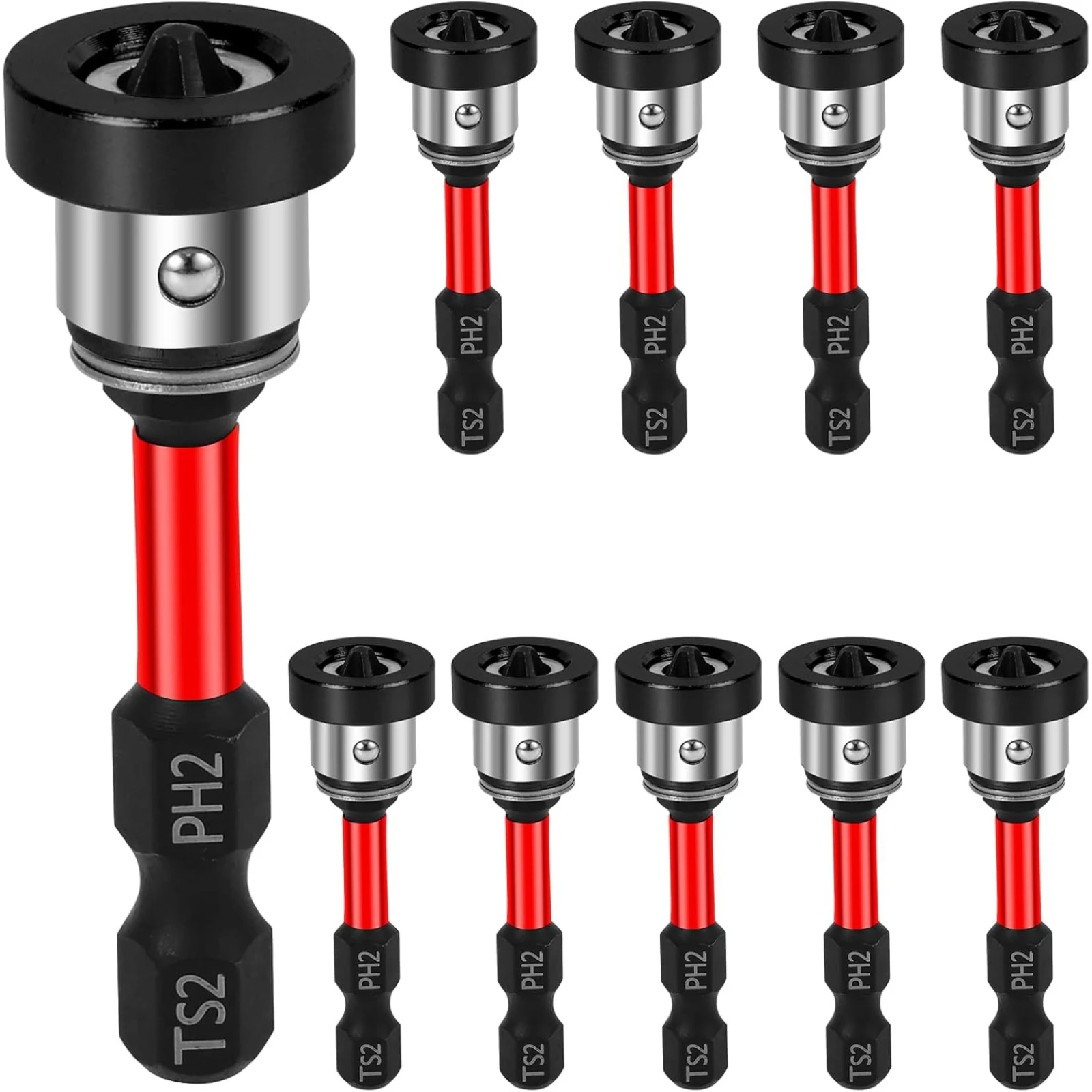 Magnetic Drywall Screw Setter Bits – Adjustable Depth PH2 Po