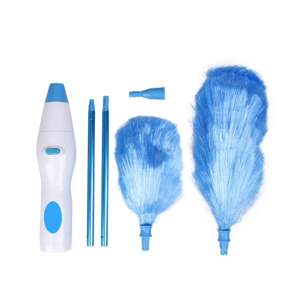 360 Degree Rotating Electric Cleaning Brush, Detachable Dust Broom, Portable Wireless Feather Brush, Cleaning Tool Brush 로봇청소기