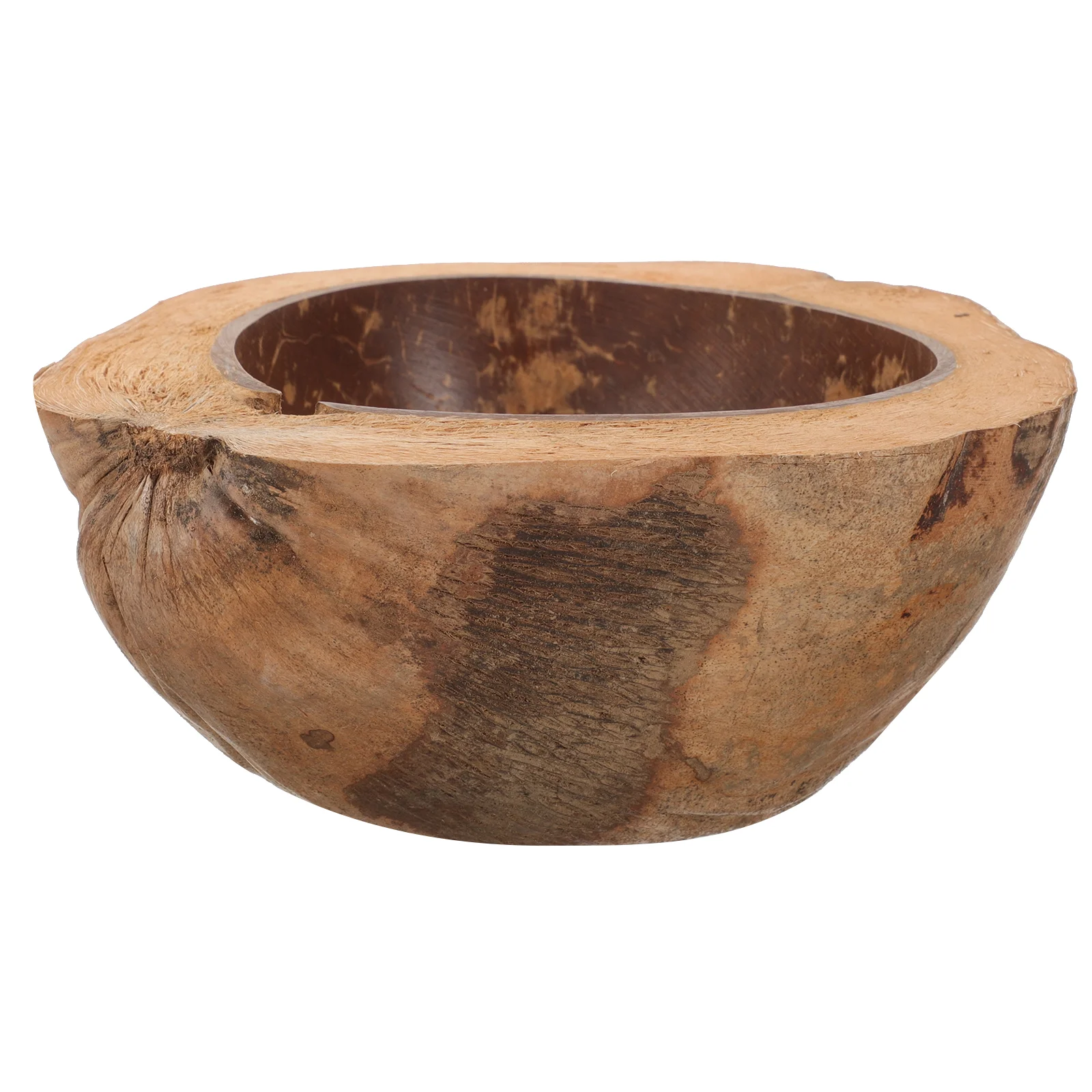 Coco Shell Bowl Natural Coconut Scented Cup Hainan Old Dried Fruit Plate Multi-function Coconuts Round Food Holder