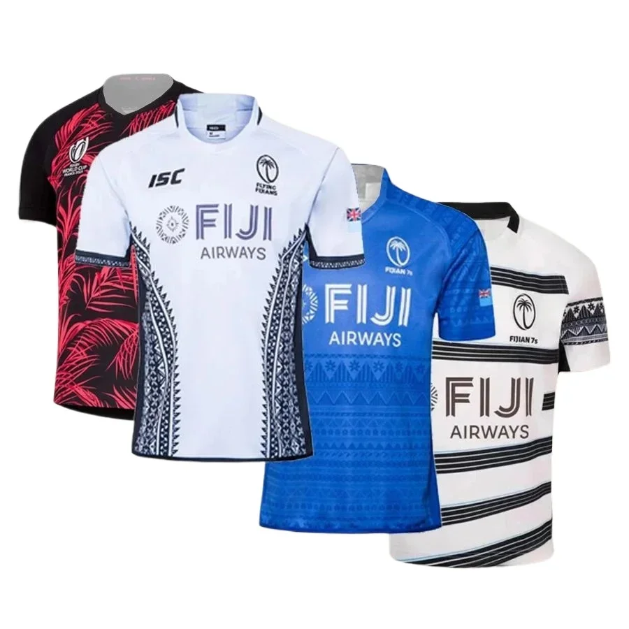 

Fashion Rugby Jersey Men Women Clothes ISC FIJI Jersey Breathable Quick-Drying Oversized Durable Elastic Casual Daily T-Shirt