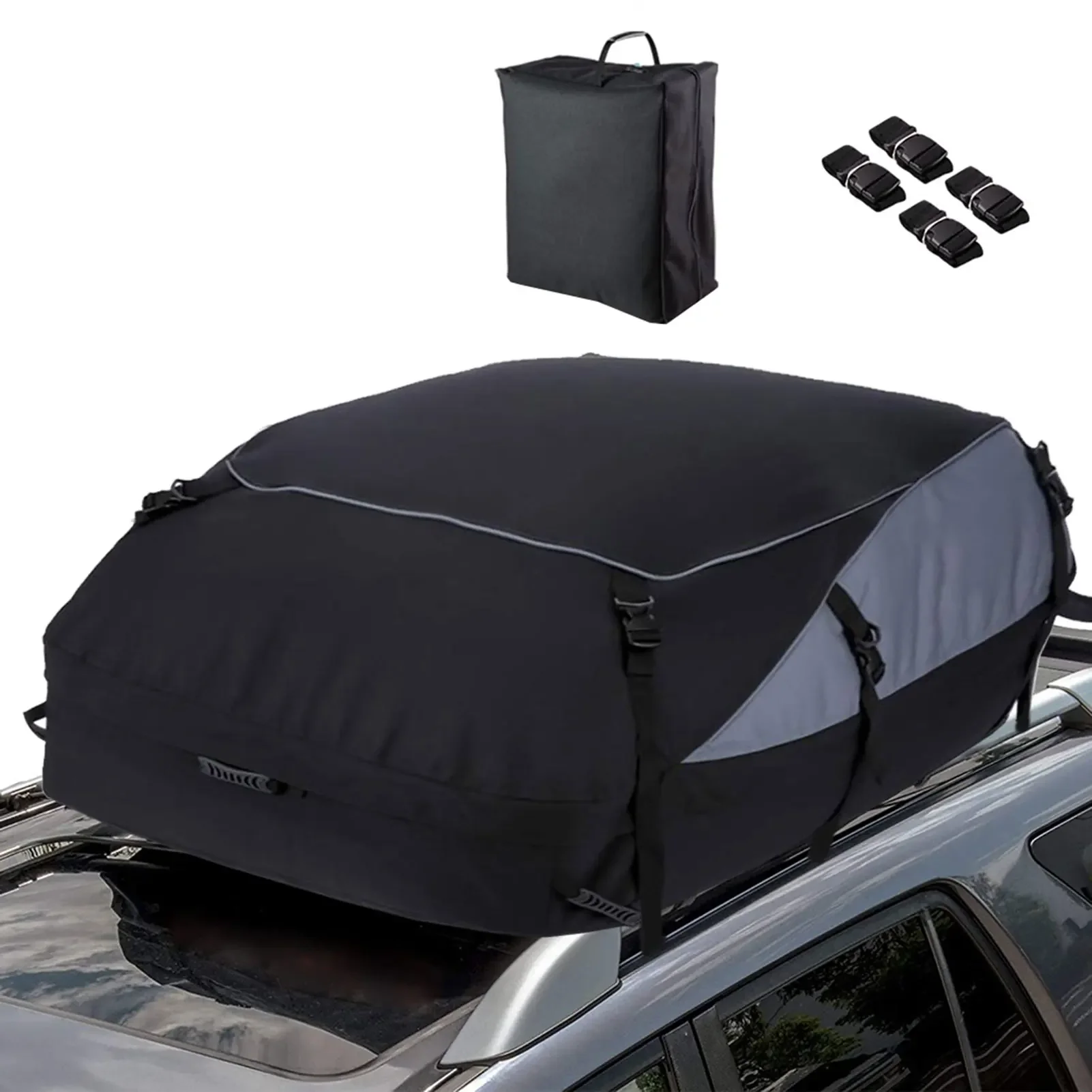 160X110X45CM Car Cargo Roof Foldable Bag Waterproof Luggage Carrier Storage Bag 600D Oxford Car SU V Van Top Luggage Bag Outdoor