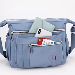 2023 New Oxford Cloth Women's Messenger Bag Canvas Bag Multi-layer Leisure Bag Large Capacity Shoulder Bag