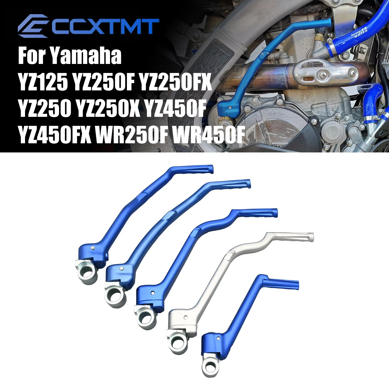 

Мотоциклетная кованая педаль стартера с ЧПУ для Yamaha YZ250F YZ450F YZ250FX YZ450FX WR250F WR450F YZ125 1986-2018 2019