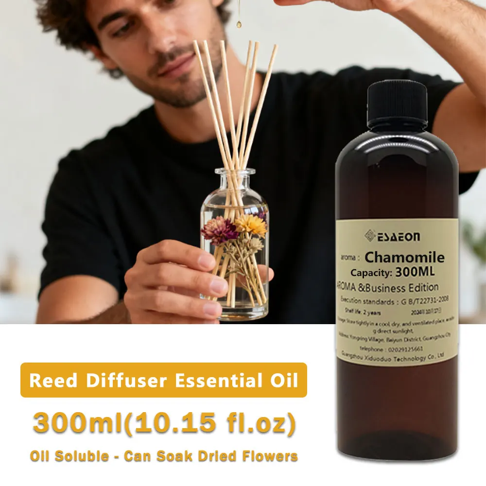 ESAEON 300ml (10.15 fl.oz) Aceite Esencial de Manzanilla/Ritz-Carlton - Para Difusor de Varillas, Aromaterapia sin Llama y Difusor sin Agua