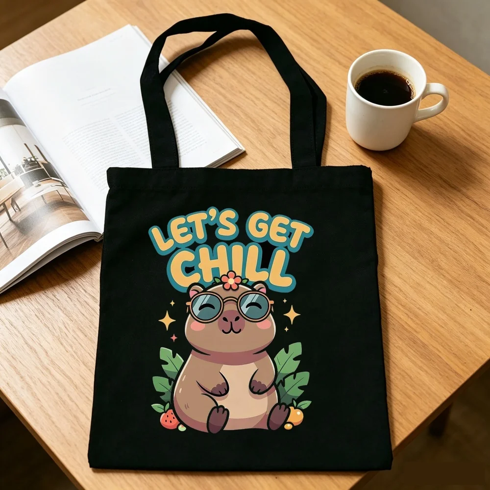 Capybara tote bag einkaufstasche torba na zakupy totebag bolsas de tela grocery woman