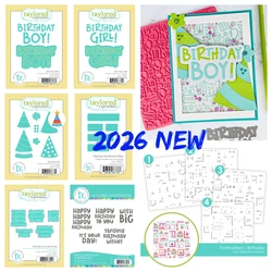 Taylored New Holiday Birthday Party Doodles Die Metal Cut Dies Stamps Tags Birthday Craft DIY Scrapbook Background Clear Stamp
