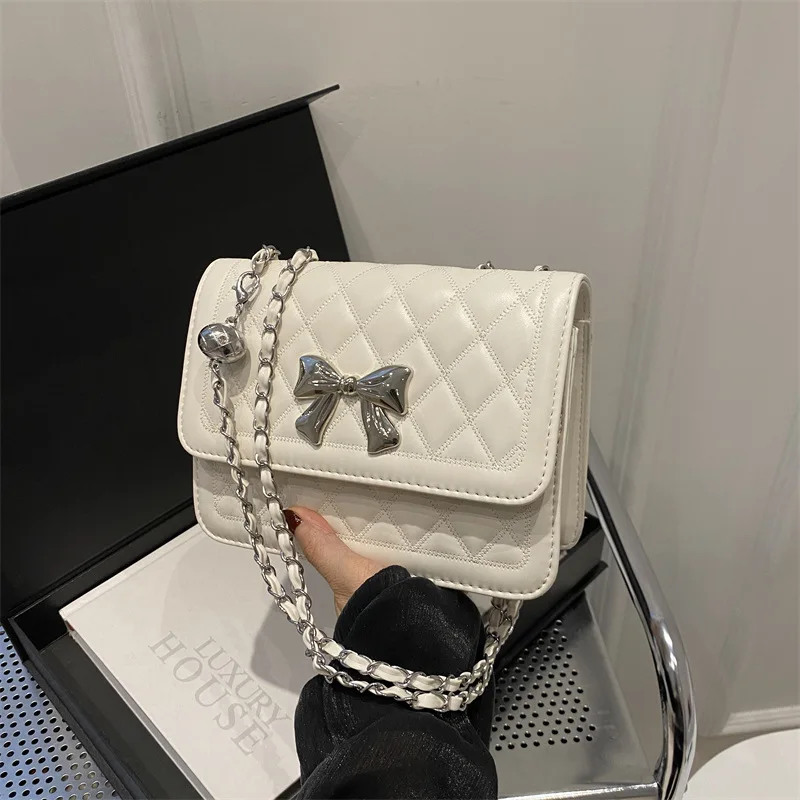 

Lingge Chain Bag New Trendy and Fashionable Summer Versatile One Shoulder Crossbody Bag Small Square Bag