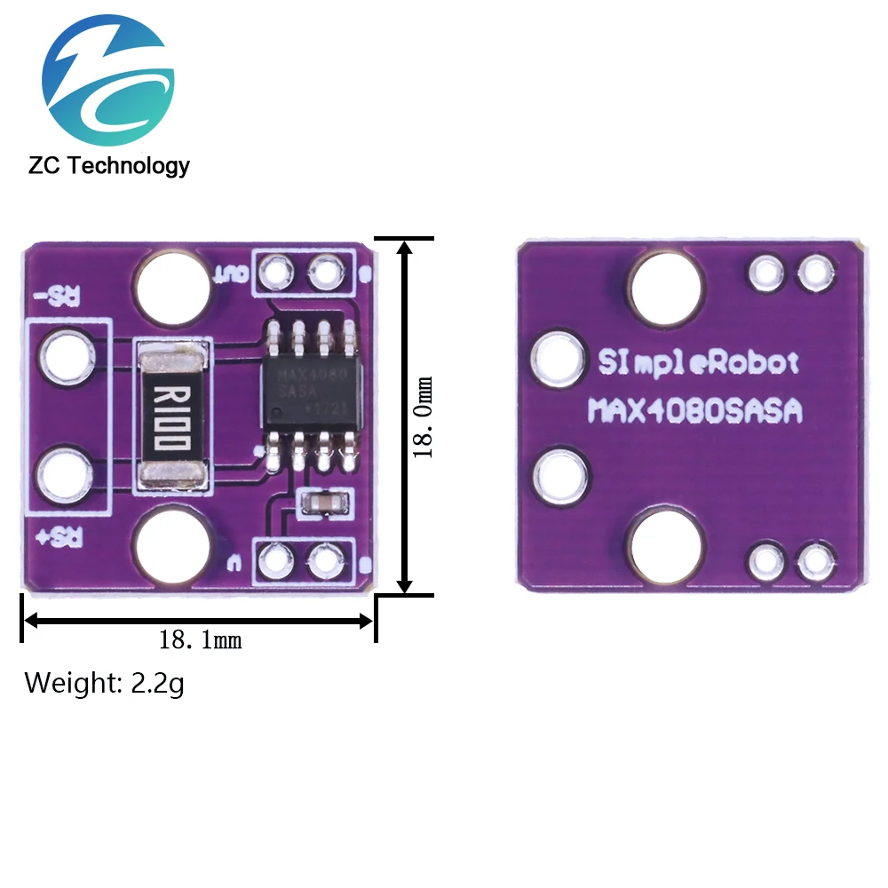 MAX4080 MAX4080SASA Current Module Current Sense Amplifier Detector Module High Precision 4.5V 190uA For Arduino